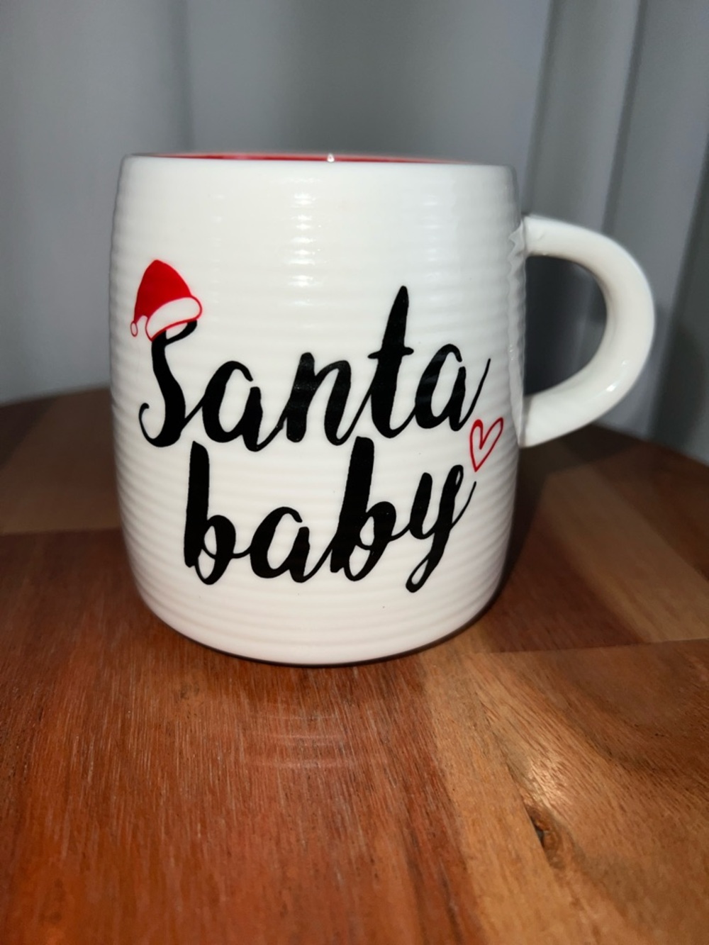 Santa, baby hot cocoa / coffee mug 12 oz